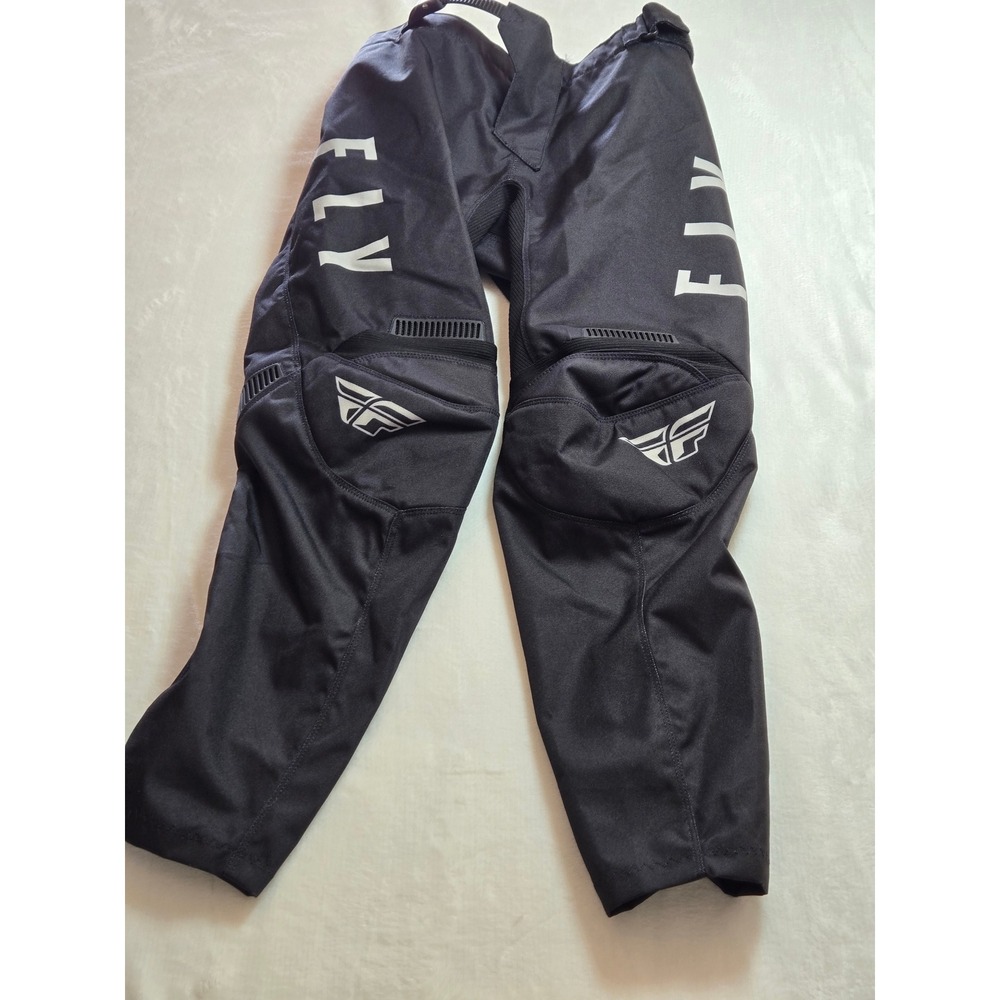 Fly Racing F-16 Motocross Pants Black White Youth Size 26 Dirt Bike Gear